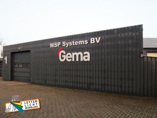 Gevelteksten logo RVS-look